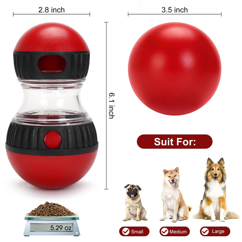 Dog Treat Toy, Interactive Treat Dispensing Dog Toys, Adjustable and Durable Dog Puzzle Toy for Small/Medium/Large Breed Dogs to Keep Them Busy - PawsPlanet Australia
