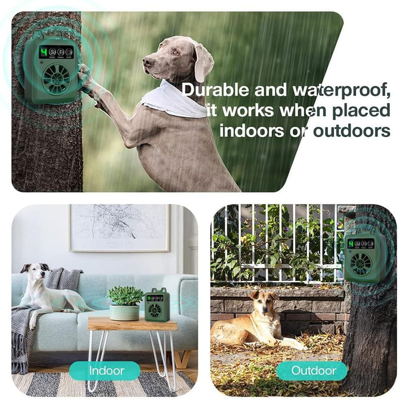 Anti Barking Device, Ultrasonic Dog Bark Deterrent Devices with 4 Sensitivity & Modes, Up to 33ft Range, Barks No More Dog Training Device, Rechargeable Dog Barking Control Devices for Indoor Outdoor