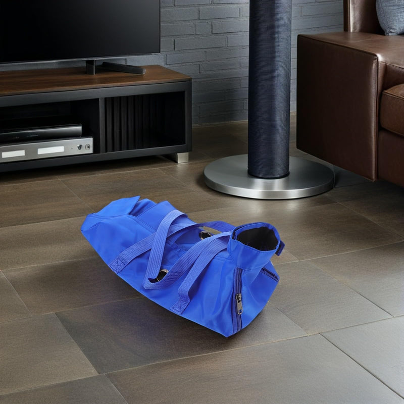 Portable foldable cat grooming bag with scratch-resistant nylon material and metal frame for everyday use by cats