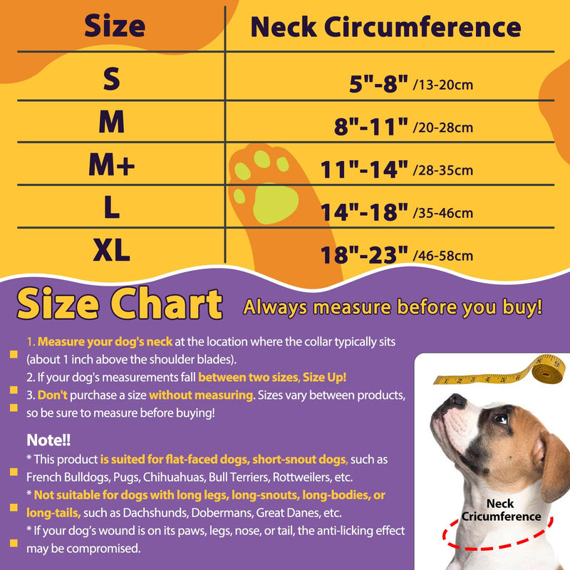 Crazy Felix Soft Donut Cone for Dogs to Stop Licking Dog Pillow Cone Collar After Surgery Inflatable Dog Cone Alternative for Small Medium Large Dogs, Elizabethan Collar for Bulldog Boxer Blue L - PawsPlanet Australia