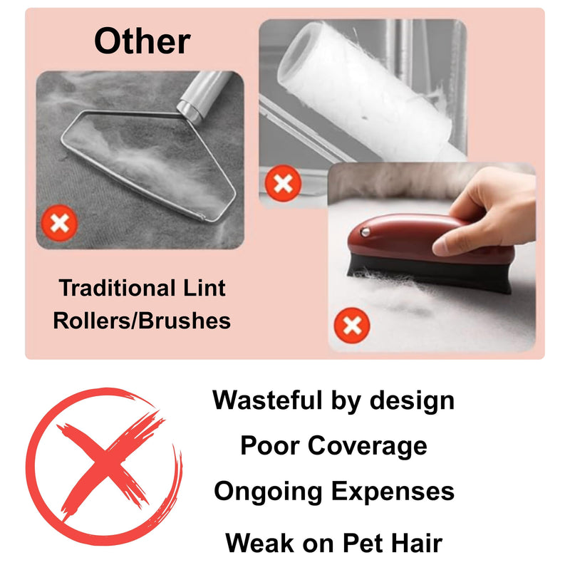 3 in 1 Pet Hair Remover Cleaning Set - Car Interior, Furniture and Laundry - Multi Surface Cat & Dog Fur Removal Tool - PawsPlanet Australia
