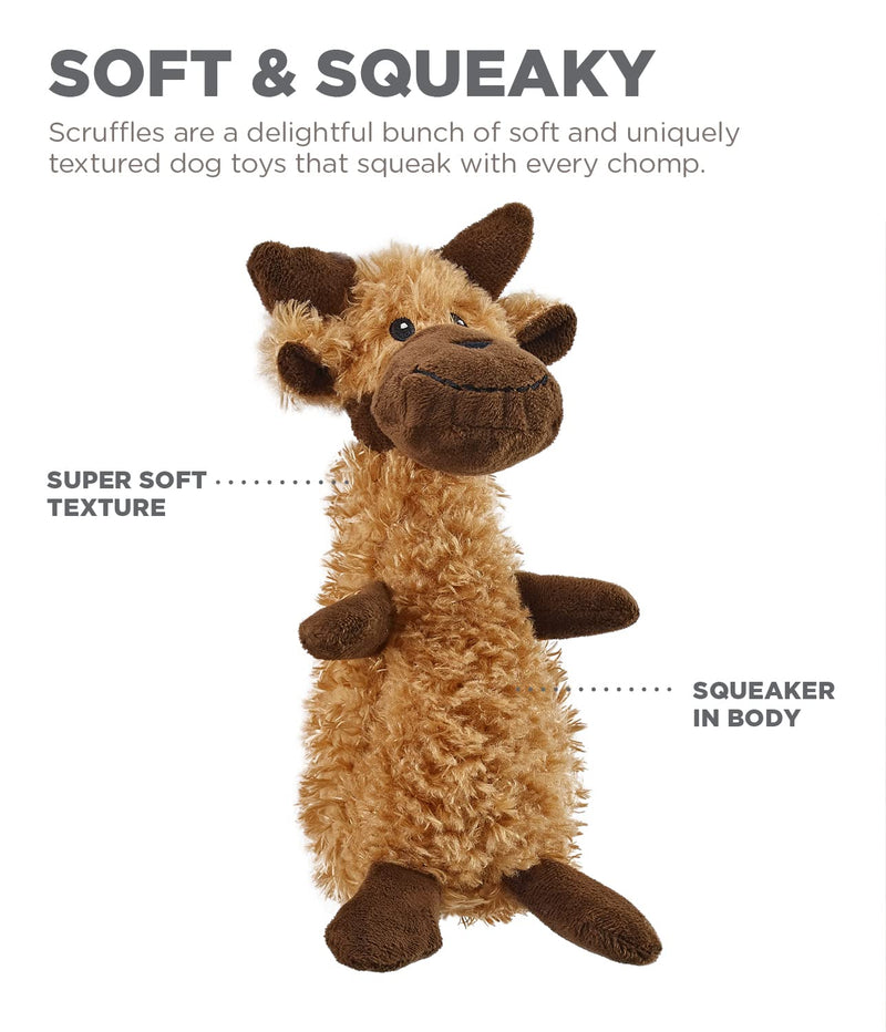 Charming Pet Plush Dog Toys Scruffles Small Moose - PawsPlanet Australia