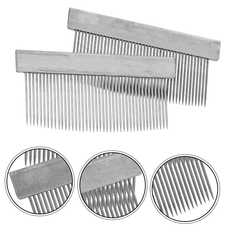 VICASKY 2pcs Bow Ponytail Comb Hair Accesories Violin Bow Hair Combs Violin Bow Combing Tools Horse Combs Metal Comb Horse Combing Tool Metal Combs - PawsPlanet Australia