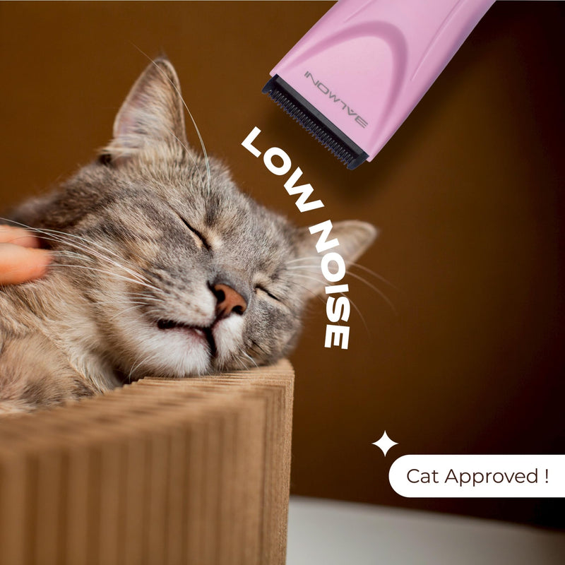 Cordless Pet Grooming Kit for Dogs & Cats, Quiet & Powerful Motor Paw & Face Trimmer, Lightweight Clipper, Dopamine Pink, Parent (Bundle-Dopamine Pink) Bundle-Dopamine Pink