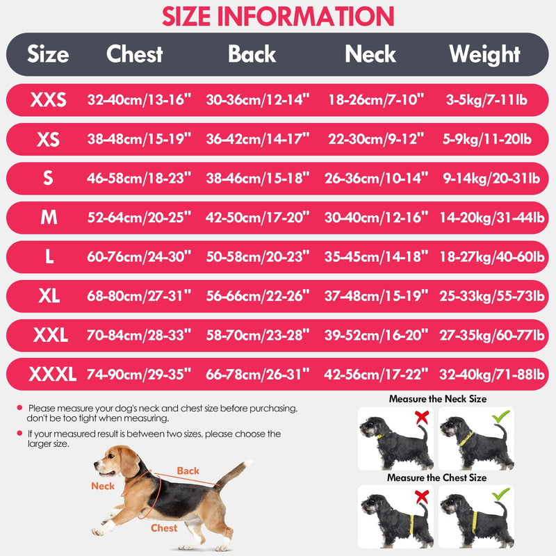 Dog Recovery Suit, Spay Surgical Onesie for Female Male Dogs, Dog Bodysuits After Surgery Anti-Licking, Neuter Pet Recovery Shirt for Dogs Alternative E-Collar&Cone (Camouflage Powder, XXXL) Camouflage Powder