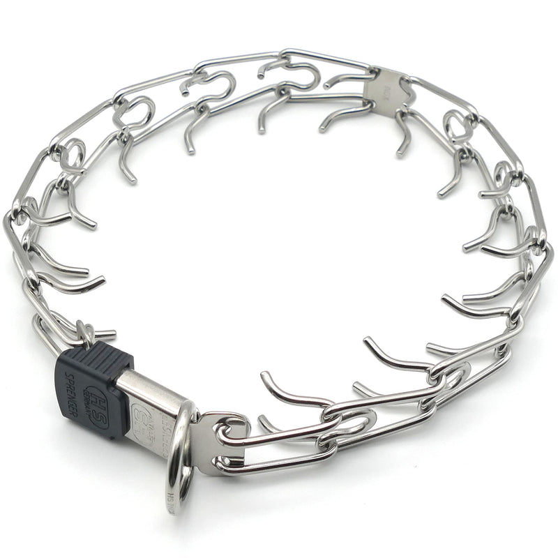Herm Sprenger Stainless Steel Prong Dog Collar with ClicLock Buckle - for Small Medium Large Dogs – Ultra-Plus Training Pinch Collar with Quick Release - Made in Germany (23in (58cm) x 3.2mm) 23in (58cm) x 3.2mm - PawsPlanet Australia
