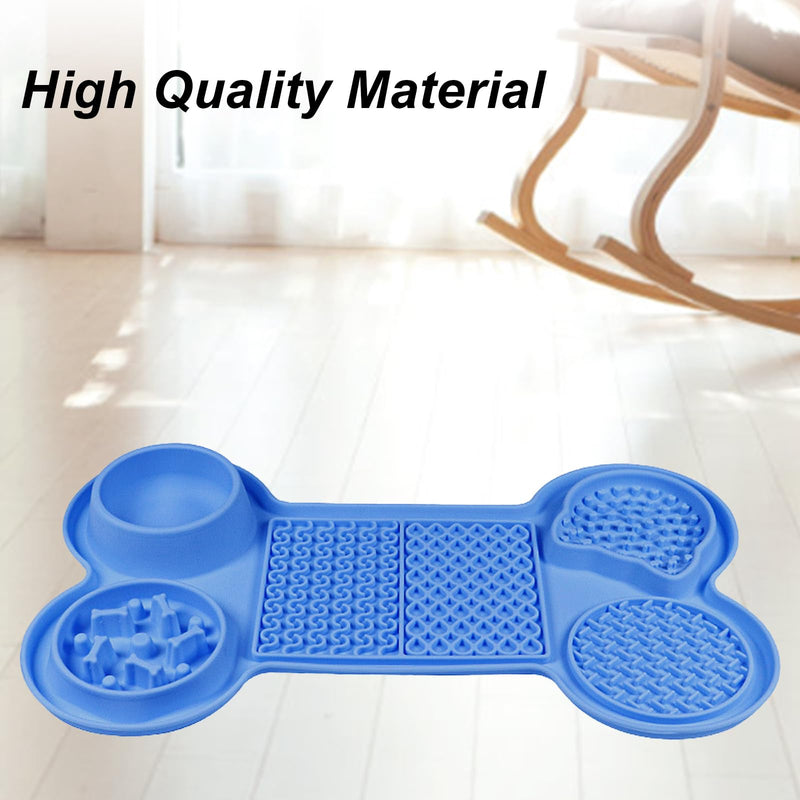 Licking Mat for Dogs & Cats with Suction Cups, Large Slow Feeder Dog & Cat Bowls Non-Slip, Pet Snacks, Wet Food,Yogurt, Peanut Butter Lick Pads for Small Medium Large Breeds, Large Capacity 5 Cups - PawsPlanet Australia