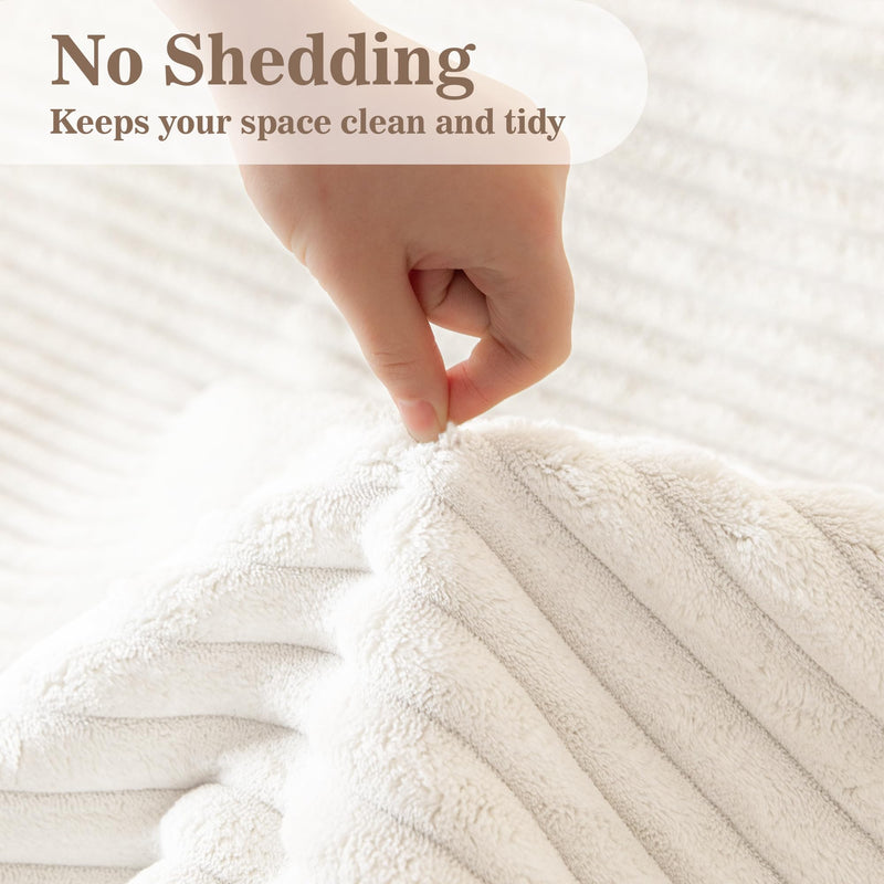 MYSKY HOME 100% Waterproof Couch Cover for Dogs Washable, Non Slip Couch Covers for 2 Cushion Sofa Pet Friendly, Thick Soft Sofa Covers Slipcovers Blanket Dog Bed Cover, Cream, 35"x70.9" 35" x 70.9" - PawsPlanet Australia