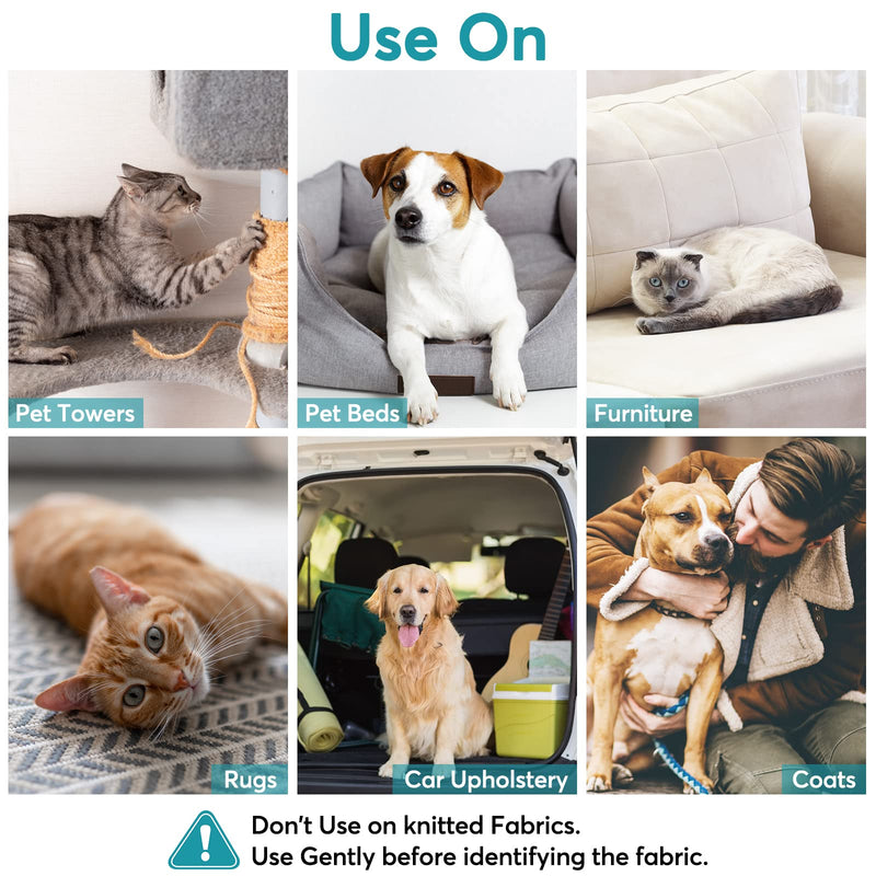 Pet Hair Remover for Couch, Special Multi Fabric Edge and Carpet Scraper, Quick Dog Hair Remover, Cat Hair Remover for Couch, Pet Towers and Rugs Blue - PawsPlanet Australia