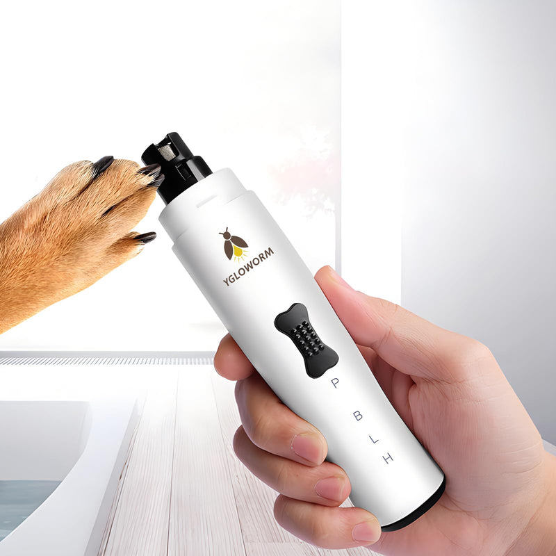 Dog Nail Grinder Quiet Nail Trimmer Electric Rechargeable pet Nail Grinder cat Nail Grinder with 5 led Shadow Free Light 2 Speed for Small Medium Large Dogs and Cats Last for 4 Hours - PawsPlanet Australia