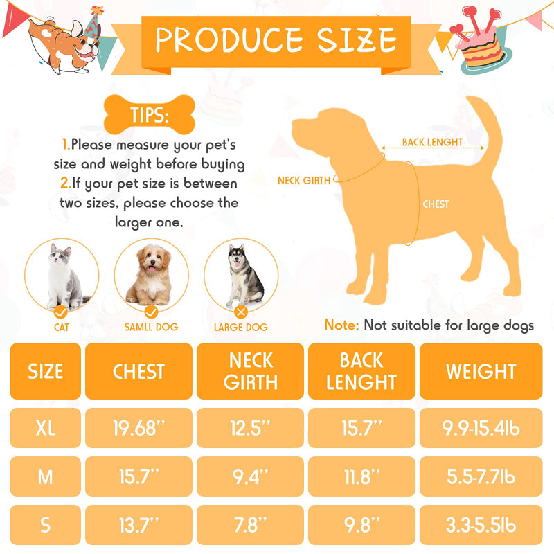 16 Pieces Small Dog Clothes Cute Blank Puppy Shirts Soft Dog Sweatshirts Breathable Outfit for Pet Cats Accessories, 16 Styles(XL) XL - PawsPlanet Australia