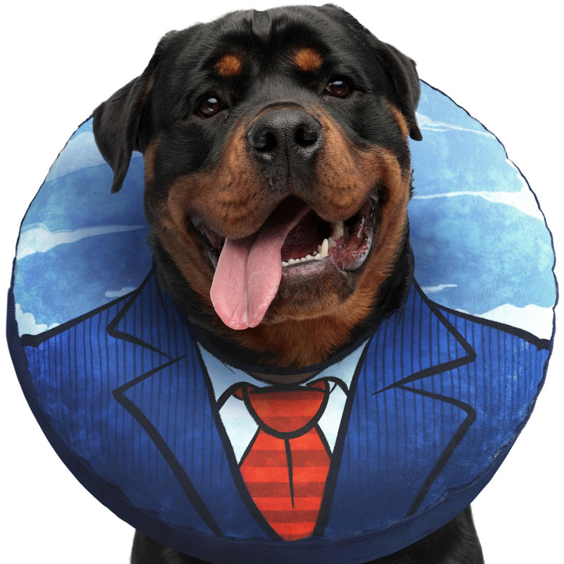 XL Large Dog Donut Collar - Inflatable Dog Cone Alternative for After Surgery Recovery. Donut Dog Cones for Large Dogs. Inflatable Dog Collars for After Surgery Donut Cone for Dogs XL Soft Cone XL(Neck 18"-25") - PawsPlanet Australia