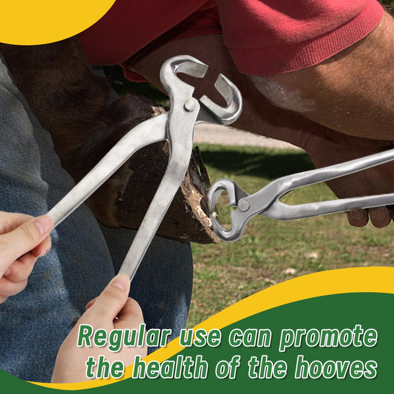 15" Stainless Steel Horse Hoof Nipper Ergonomic Tools Heavy-Duty Horse Hoof Trimmer Cutter,Professional Equine Grooming for Hoof Care, Horseshoe Removal,Hoof Trimming–Durable,Precision,Easy Use