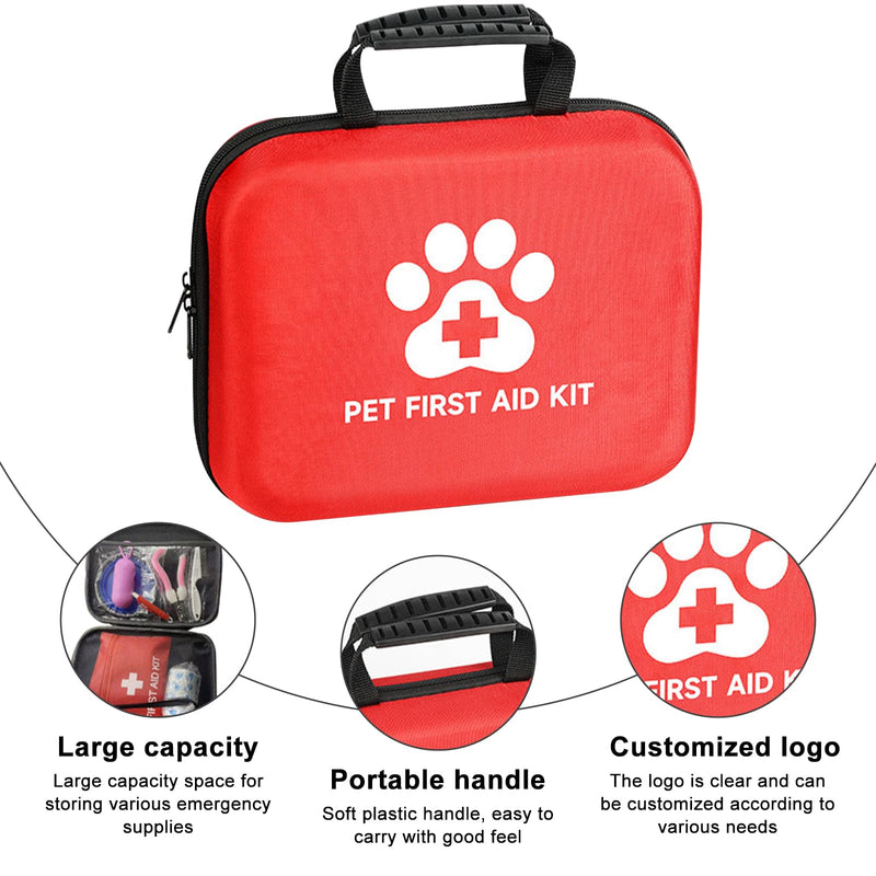 First Aid Kit for Dog and Cat, 12 Pieces for Emergency, First Aid Pets, Travel Pharmacy Dog, Health Products for Dogs, Cats, Small Animals