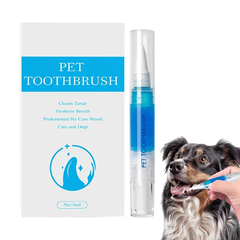 Pet Toothbrush Stick | Applicator for Breath Freshener, Cleaning Solution, 5 ml, Dental Care Device for Cats and Dogs | Oral Hygiene Maintenance Device, Gentle Care Aid, Suitable for Daily Use