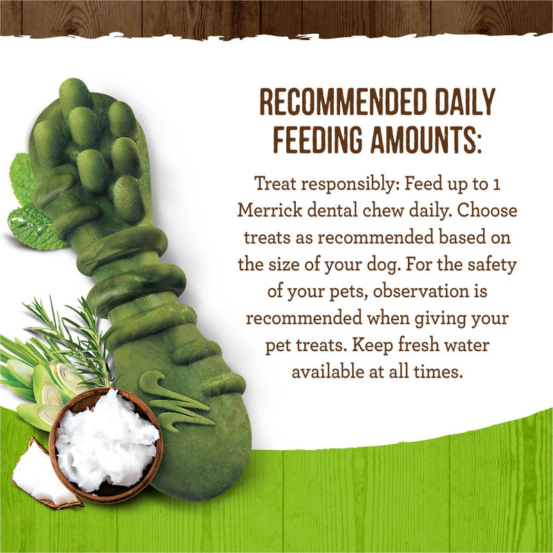 Merrick Fresh Kisses Natural Dental Chews Infused With Coconut And Botanical Oils For Tiny Dogs 5-15 Lbs - 78 ct. Box 78 Count (Pack of 1) - PawsPlanet Australia