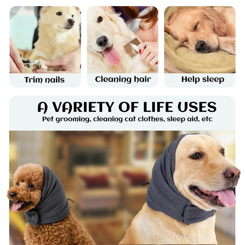 Dog Ear Defenders, Dog Ear Muffs Noise Protection, Anxiety Relief Protector, Winter Neck Warm Ski Mask