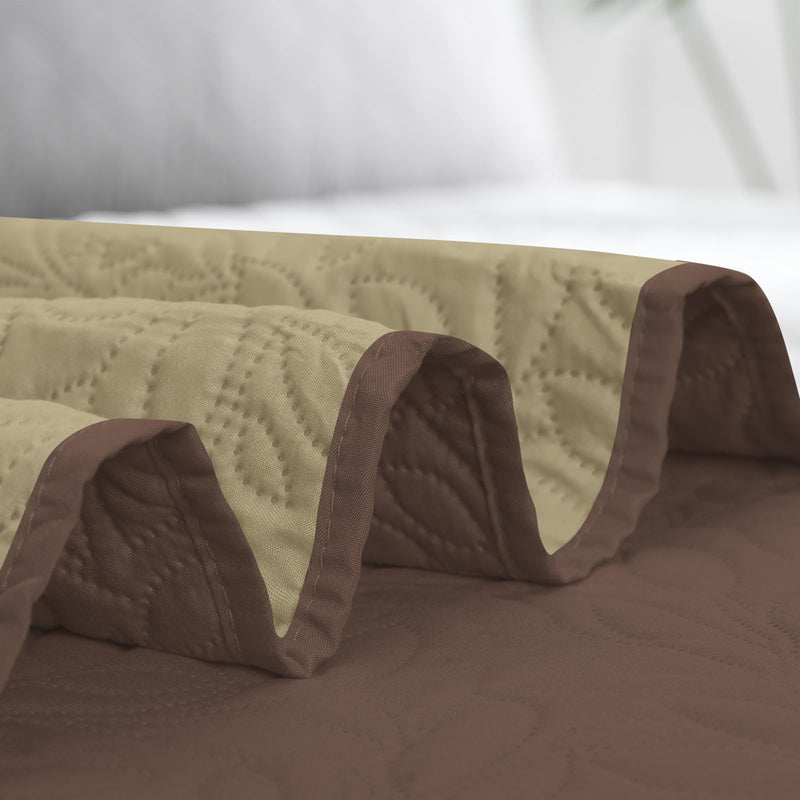 Easy-Going Waterproof Dog Bed Cover Reversible Leak Proof Pet Blanket Replacement Mat for Furniture Washable Couch Cover Sofa Cover for Dogs Cat(82x102 Inch, Brown/Beige) 82x102 Inch - PawsPlanet Australia