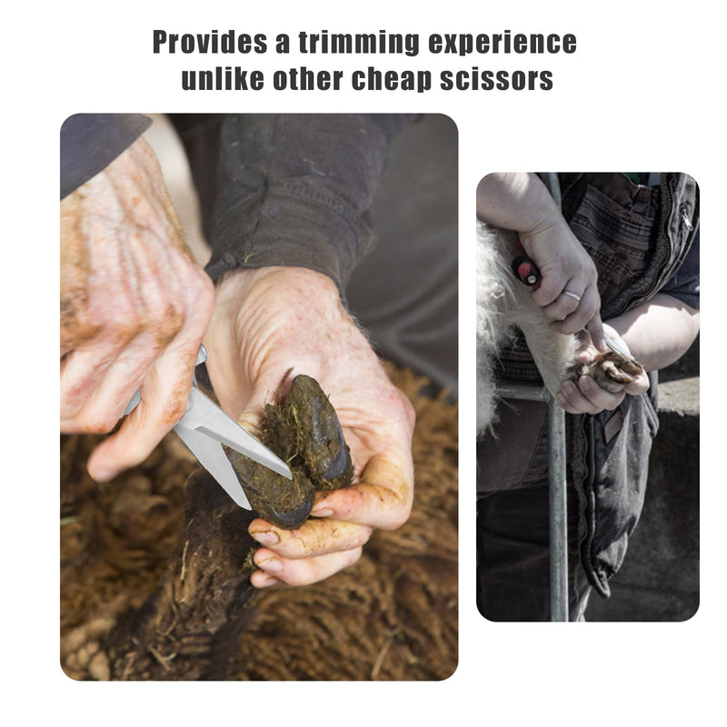 Goat Hoof Trimmers, Stainless Steel Hoof Trimming Tool with Spring Hooves Shears Sheep Nail Clippers for Pig, Horse, Livestock - PawsPlanet Australia