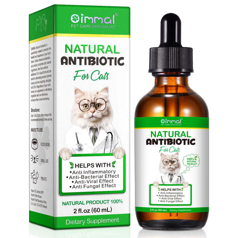 Dog Antibiotics- Strengthen Immune System - Nature Antibiotics for Dogs Skin, UTI, Allergy Cough Infection Treatment - Dog Multivitamin-2 Fl Oz - PawsPlanet Australia