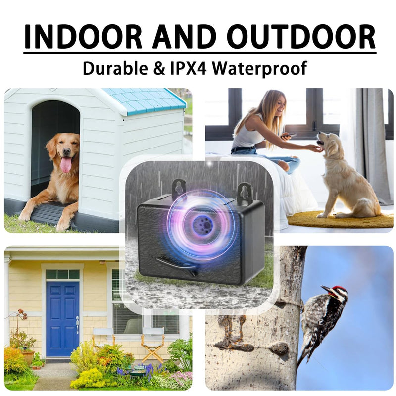 Ultrasonic Dog STOP Bark Silencer Anti Barking Device Dog Barking Deterrent Bark Box Indoor Outdoor Neighbors 50 Ft 3 Modes Dog Barking Behavior Training Safe Silencer Dog Barking Control Device - PawsPlanet Australia