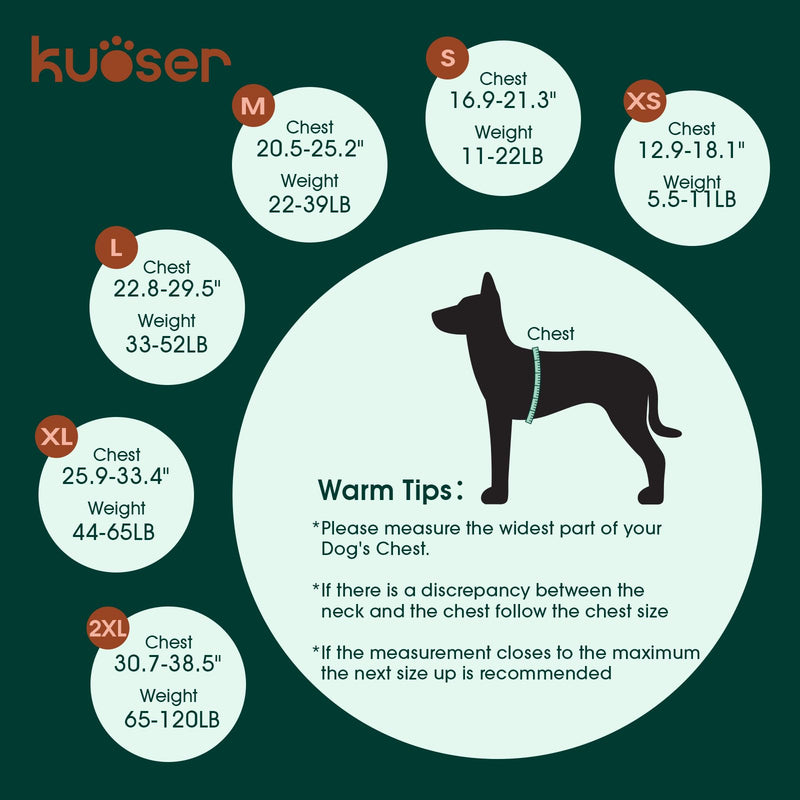 Kuoser Dog Life Jacket with Reflective Stripes, Adjustable High Visibility Dog Life Vest for Swimming Boating L (Chest Girth:22.8-29.5'') Pear - PawsPlanet Australia