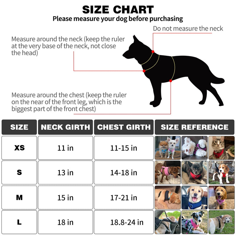BINGPET Dog Vest Harness -Light Weight Breathable Sports Mesh - Pet Adjustable Harness Puppy Padded Harnesses Dog Vest Harness for Small Dogs X-Small (Neck Girth 11") Pink - PawsPlanet Australia