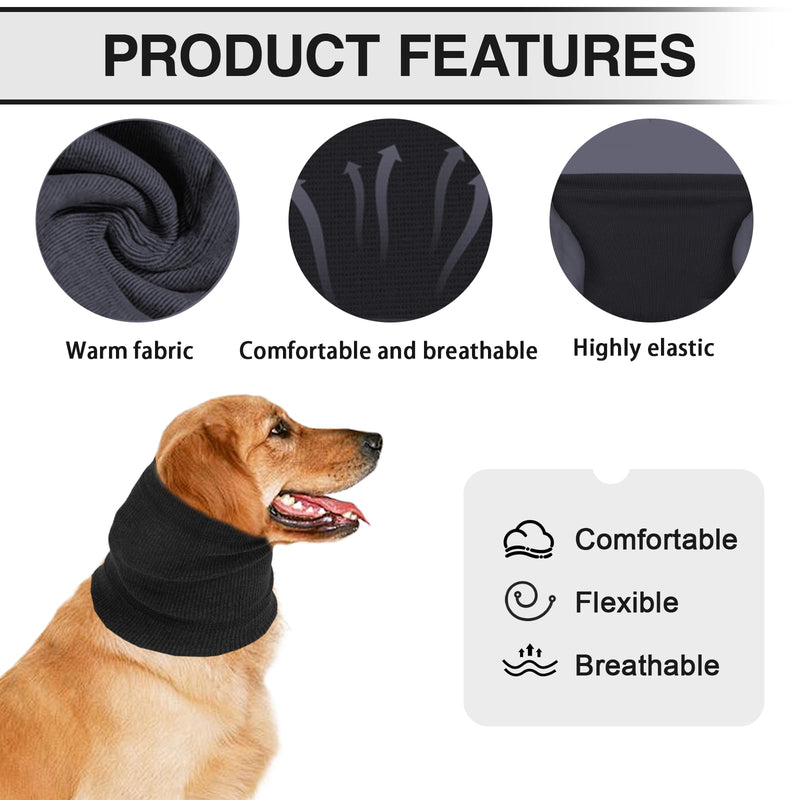 XdealCozyxc 2 Pcs Dog Ear Defenders, Dog Snood Ear Protector, Pet Cat Dog Firework Calming Earmuffs for Wearing in Bathing Grooming Waterproof Reducing Noise
