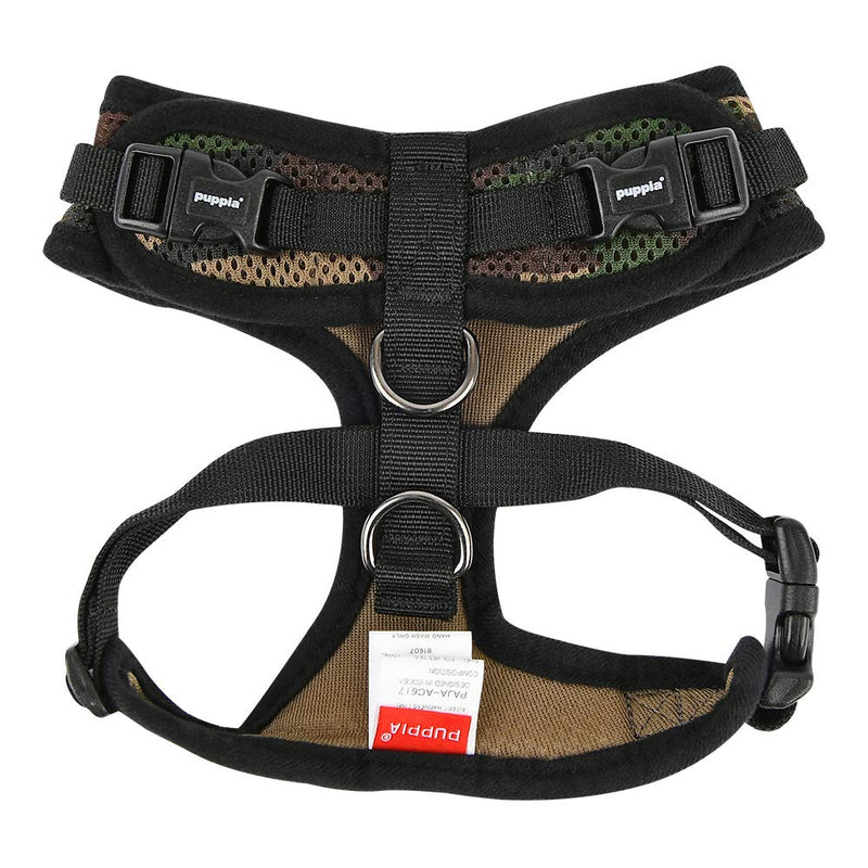 Puppia Authentic Puppia Ritefit Harness With Adjustable Neck, Camo, Medium - PawsPlanet Australia