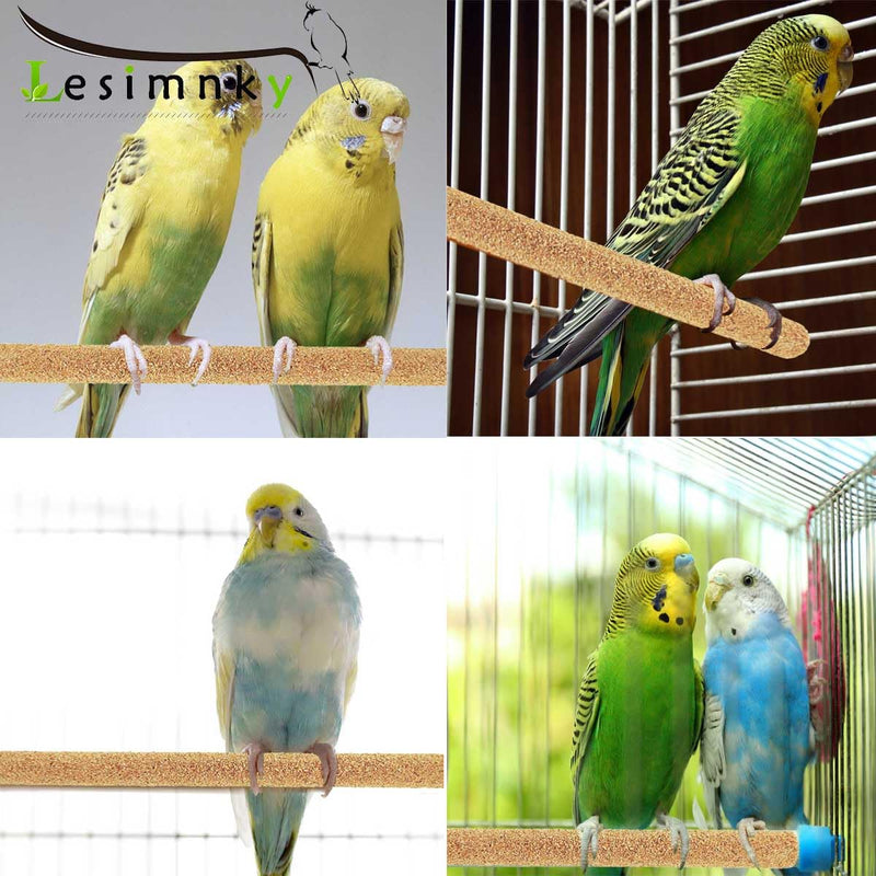 30PCS Birds Perch Covers, Sand Perch for Bird Cage Platform Accessories Bird Perch Covers Sandpaper Sand Perch Covers for Parakeets Canaries Finches & Small Birds - PawsPlanet Australia