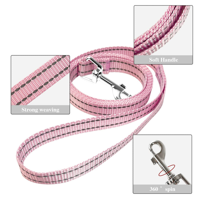 YIMEIS Dog Harness and Leash Set, No Pull Soft Mesh Pet Harness, Reflective Adjustable Puppy Vest for Small Medium Large Dogs, Cats (Pink, X-Small (Pack of 1) Pink X-Small (Pack of 1) - PawsPlanet Australia