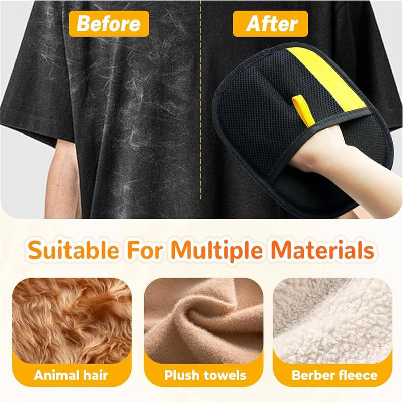 Pet Hair Removal Glove for Cats & Dogs, Electrostatic Gloves Pet Hair, Cat Grooming Gloves for Hairs Removal, for Couch, Clothes, Car, Carpet, Bed, Furniture (2Pcs) 2Pcs - PawsPlanet Australia