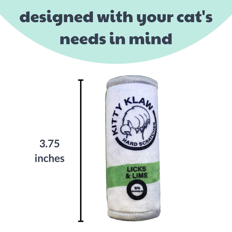 Huxley & Kent Cat Toy | Kitty Klaw Licks & Lime | Nappy Hour Strong Catnip Filled Cat Toy | Soft Plush Kitty Toy with Catnip and Crinkle | Kittybelles - PawsPlanet Australia