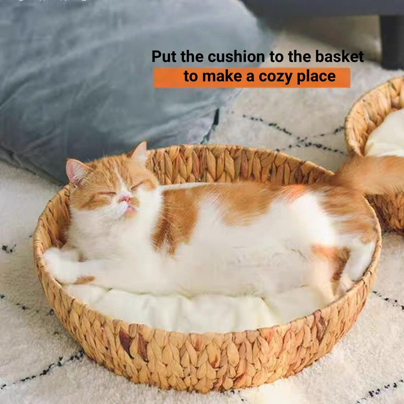 SHENGOCASE Round Cat Kneading Pillow, 15 Inch, Cushion Bed for Cats and Small Dogs, 4-Pack 15 Inches - PawsPlanet Australia