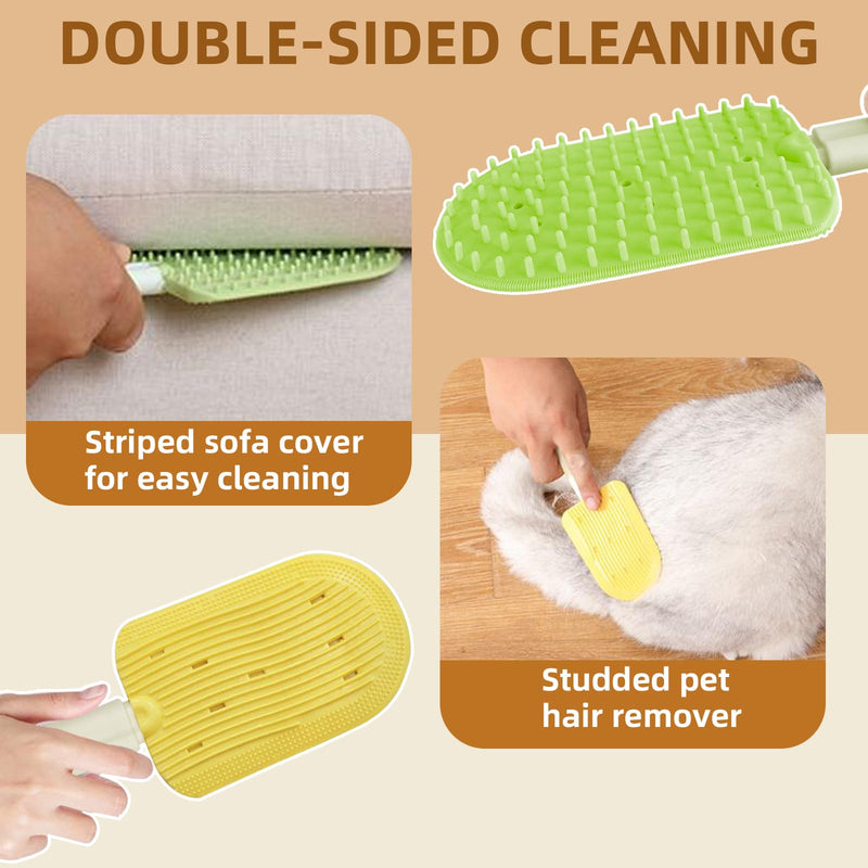 Pet Ice Cream Massage Comb, Cat Double-Sided Grooming Brush, Cat Tongue Brush for Cats Grooming Easily Removes Fur Reducing Hairballs (Blue) Blue - PawsPlanet Australia