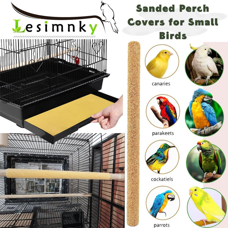 30PCS Birds Perch Covers, Sand Perch for Bird Cage Platform Accessories Bird Perch Covers Sandpaper Sand Perch Covers for Parakeets Canaries Finches & Small Birds - PawsPlanet Australia