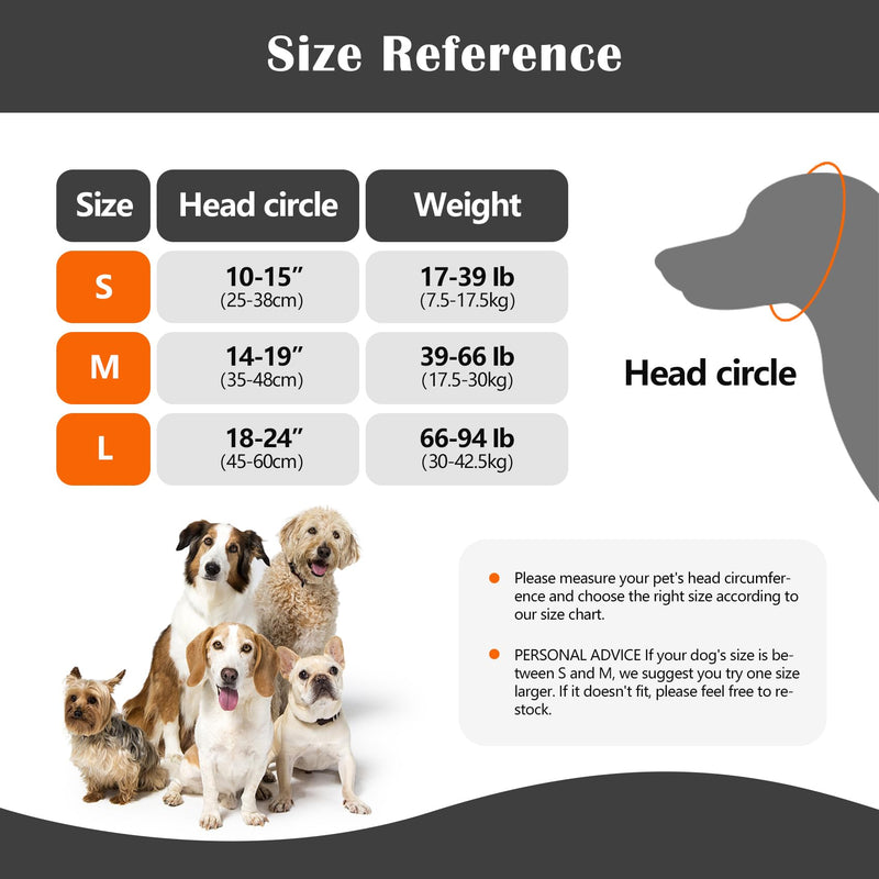 Dog Ear Cover for Bath and Swimming, Dog Ear Muff for Noise Protection, Waterproof Dogs Ear Wrap Shower Swim Cap, Breathable & Adjustable Quiet Ear for Dogs Anxiety Relief Calming Hood (Grey, L) Grey