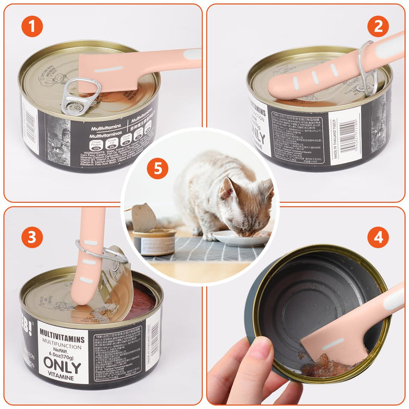 Pet Food Can Cover, 3 Pack Silicone Can Lids with 3 Pack Cat Wet Food Spoon One fit 3 Standard Size Food Cans Can Covers Universal Size Can Tops Dog Cat Food Can Lid Covers for Food Storage - PawsPlanet Australia