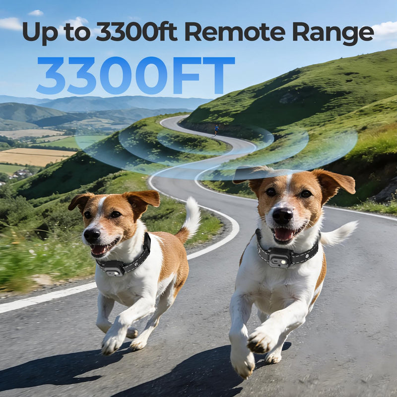 RPZ Dog Shock Collar with Remote Control, Dog Training Collar, E Vibration Collar for Large Medium Small Dogs, 4 Training Modes Rechargeable IPX7 Waterproof 4200FT, 1pcs 1 pcs