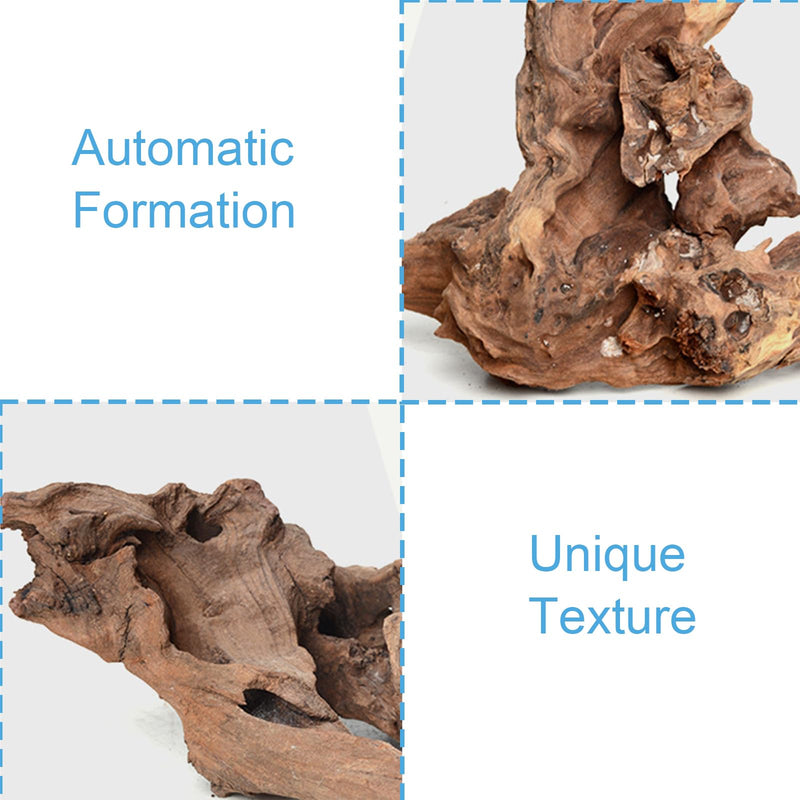 Aquarium Driftwood Natural Aquarium Decoration Tree Trunk with Rockery View Driftwood Landscaping Decoration Dead Wood Root Decor Hideouts (Random Shape) 5-10cm - PawsPlanet Australia
