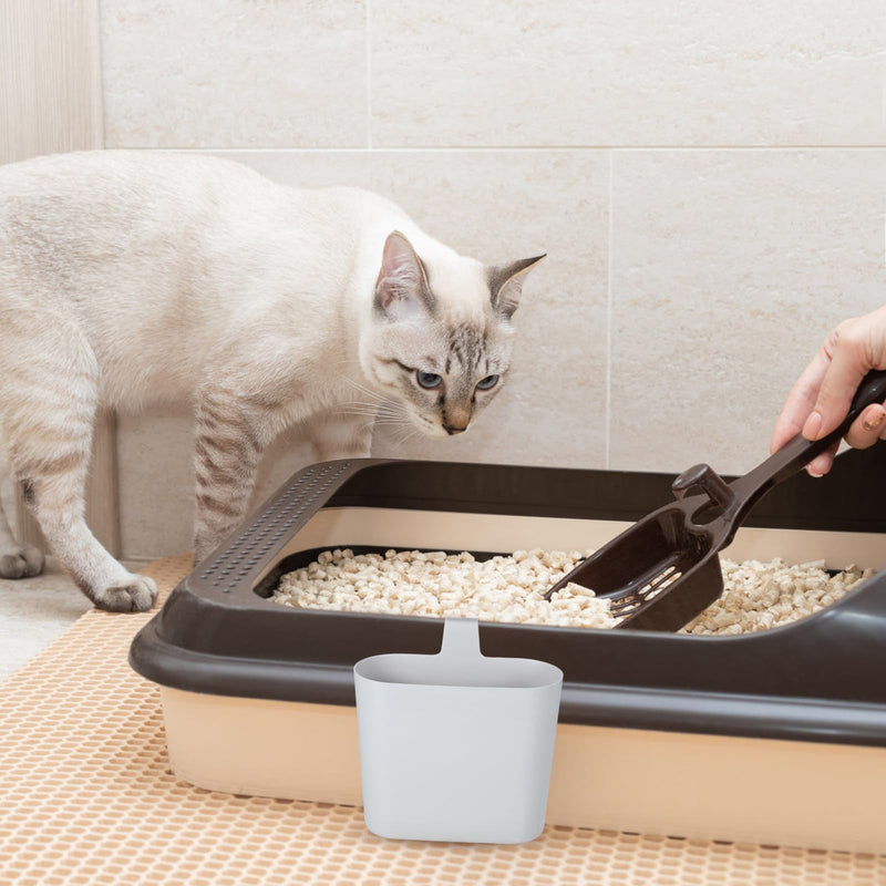 Cabilock Haushaltsstreuschaufelständer aus Kunststoff mit Abgerundeten Ecken Verschleißfest und Leicht für Katzenklo und Katzentoiletten Aufbewahrung