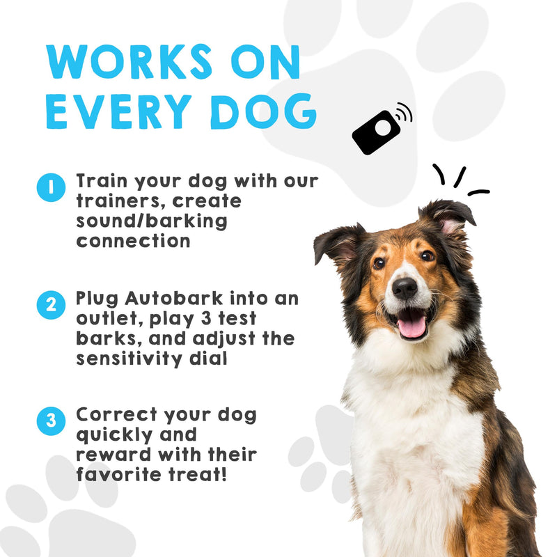 Automatic Bark Controller and Deterrent - Indoor and Outdoor Waterproof Rechargeable Dog Training Device - Works After Dog is Trained Handheld Anti-Barking Device