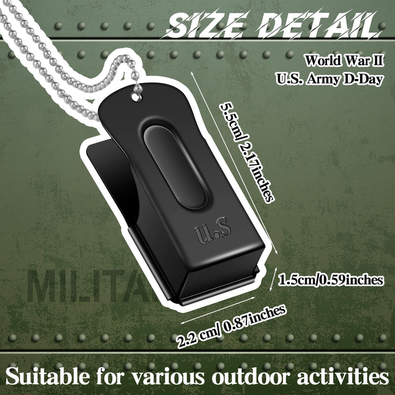 Jenaai 3 Pieces Brass Pet Training Clicker Dog Necklace Signaling Cricket Clicker Training for Puppy Dogs Cat(Black) Black - PawsPlanet Australia