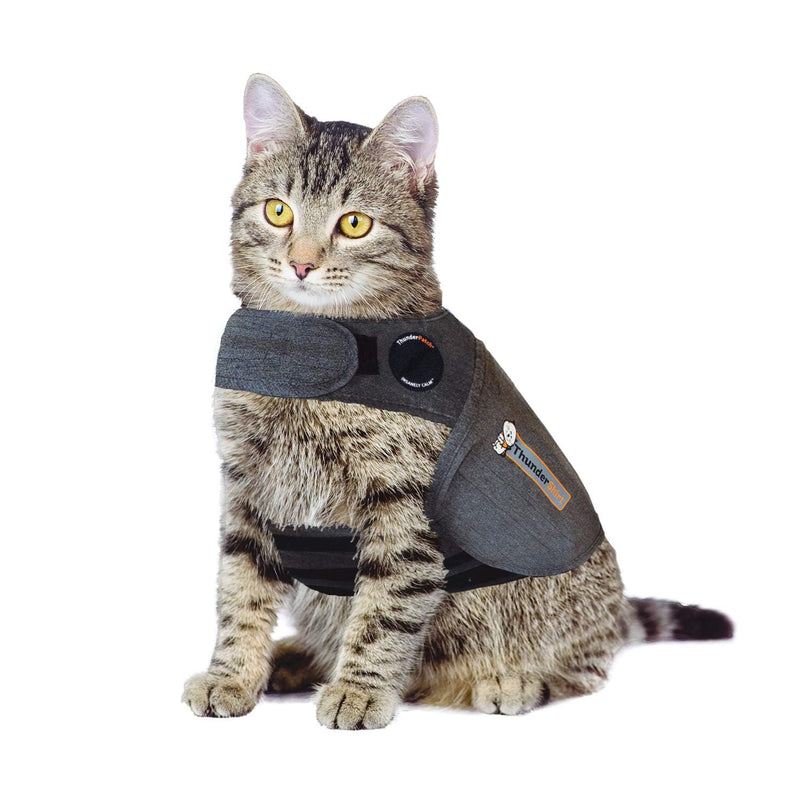 ThunderShirt Classic Cat Anxiety Jacket, Solid Gray, Small Small ( &lt; 9 lbs)