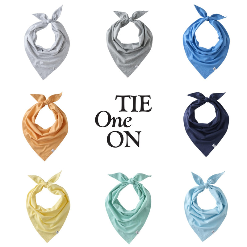 Bandit - The PET Bandana, 8 Pack 100% Organic Cotton Pet Bandanas Clothes for Small, Medium, Large Dogs, Rainbow Blue, Medium/X-Large - PawsPlanet Australia
