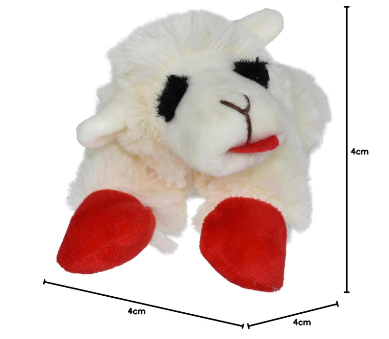 Multipet INTERNATIONAL 843140 Lambchop Plush Squeak Toy Mini for Pets, 6-Inch, White, small 6" - PawsPlanet Australia