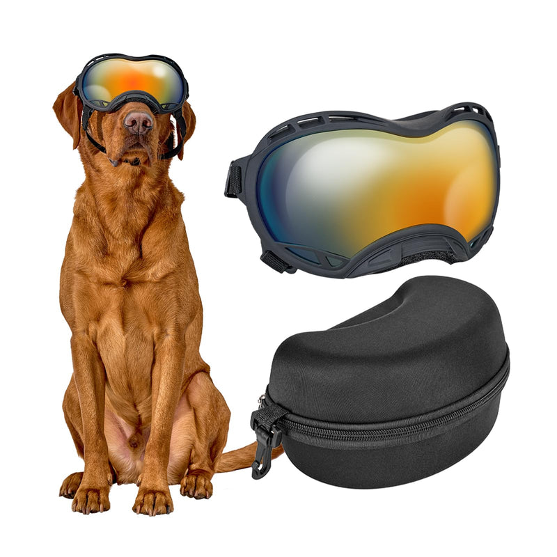 OneTigris Dog Goggles, Dog Sunglasses for Large Dogs with Adjustable Strap UV Protection, Windproof, Suitable for Medium Large Breed, Dogs Eyes Protection (Medium) - PawsPlanet Australia