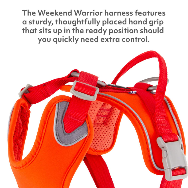 Hurtta Weekend Warrior ECO Dog Harness, Rosehip, 24-32 in - PawsPlanet Australia