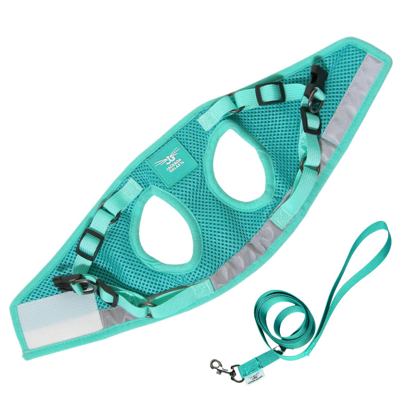Travel Cat x Jackson Galaxy Harness and Leash Set - Adjustable Fit Mesh Cat Harness with Nylon Leash - Comfort, Escape Proof Harness for Cats, Kitten for Outdoor Walking, Hiking (Large) Large - PawsPlanet Australia