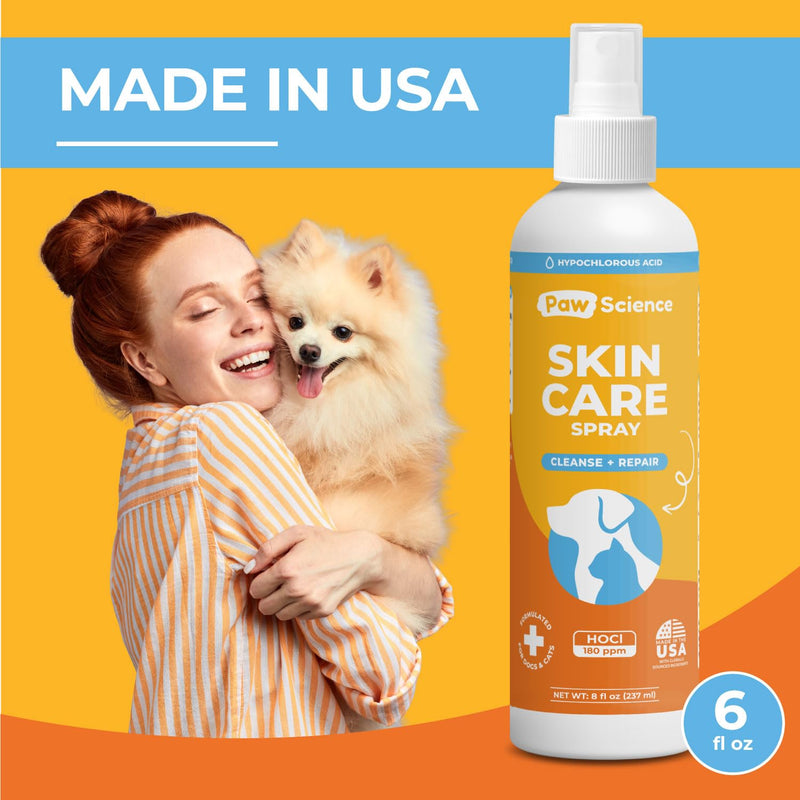 Skin & Wound Care Spray for Dogs & Cats – Lick-Safe Antiseptic Healing Aid, Itch Relief & Skin Repair Treatment for Hot Spots, Rashes, Cuts, Burns, & Irritation - PawsPlanet Australia
